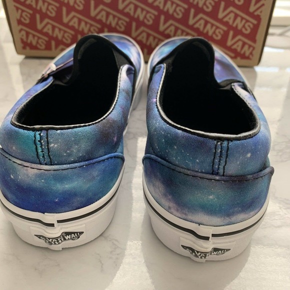 VANS Women’s NIB Classic Slip On Shoes Galaxy Blue - Picture 6 of 10